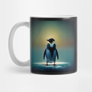 Solitary Penguin in the Snow Mug